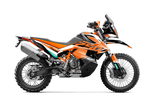 FULL GRAPHICS KIT FOR KTM ADVENTURE 790-890 2018-2022 ''EAGLE'' DESIGN