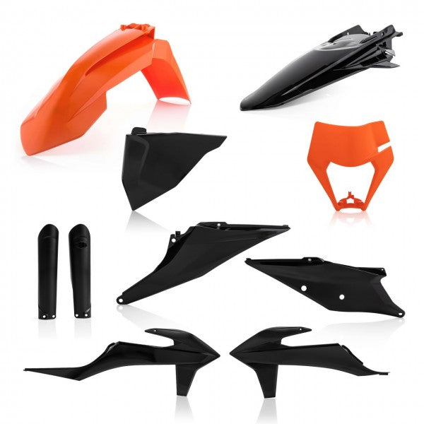 FULL KIT PLASTICS KTM EXC-F 2020 - ORANGE/BLACK