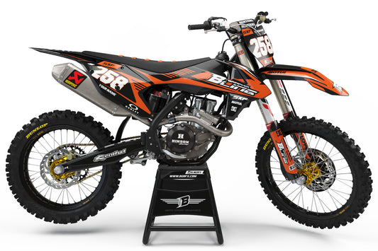 FULL GRAPHICS KIT FOR KTM ''STRAX'' DESIGN