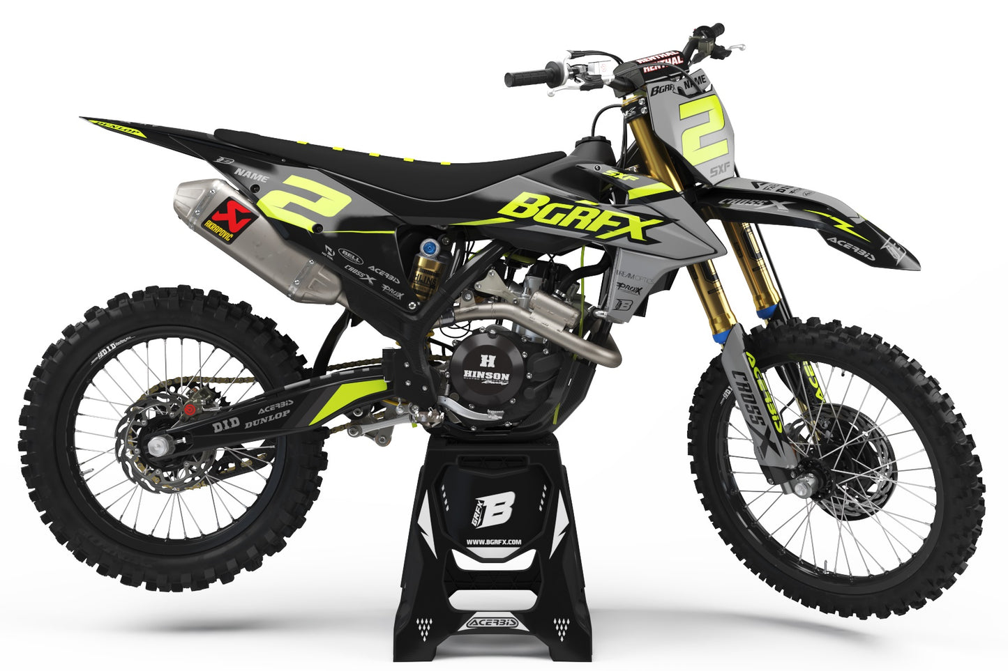 FULL GRAPHICS KIT FOR KTM FLUO ''BASED Fluo" DESIGN