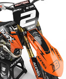 FULL GRAPHICS KIT FOR KTM ''BASED Orange'' DESIGN