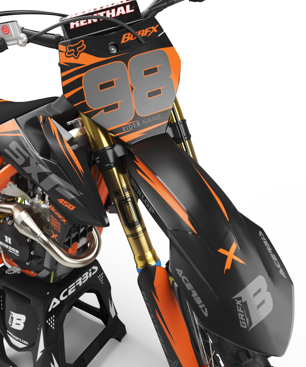 FULL GRAPHICS KIT FOR KTM ''CROSS'' DESIGN