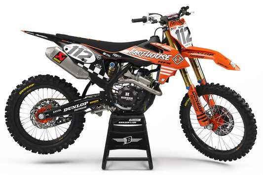 FULL GRAPHICS KIT FOR KTM ''FINISH'' DESIGN