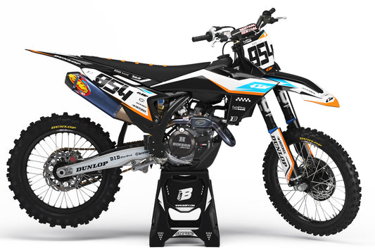 FULL GRAPHICS KIT FOR KTM ''HAZARD'' DESIGN