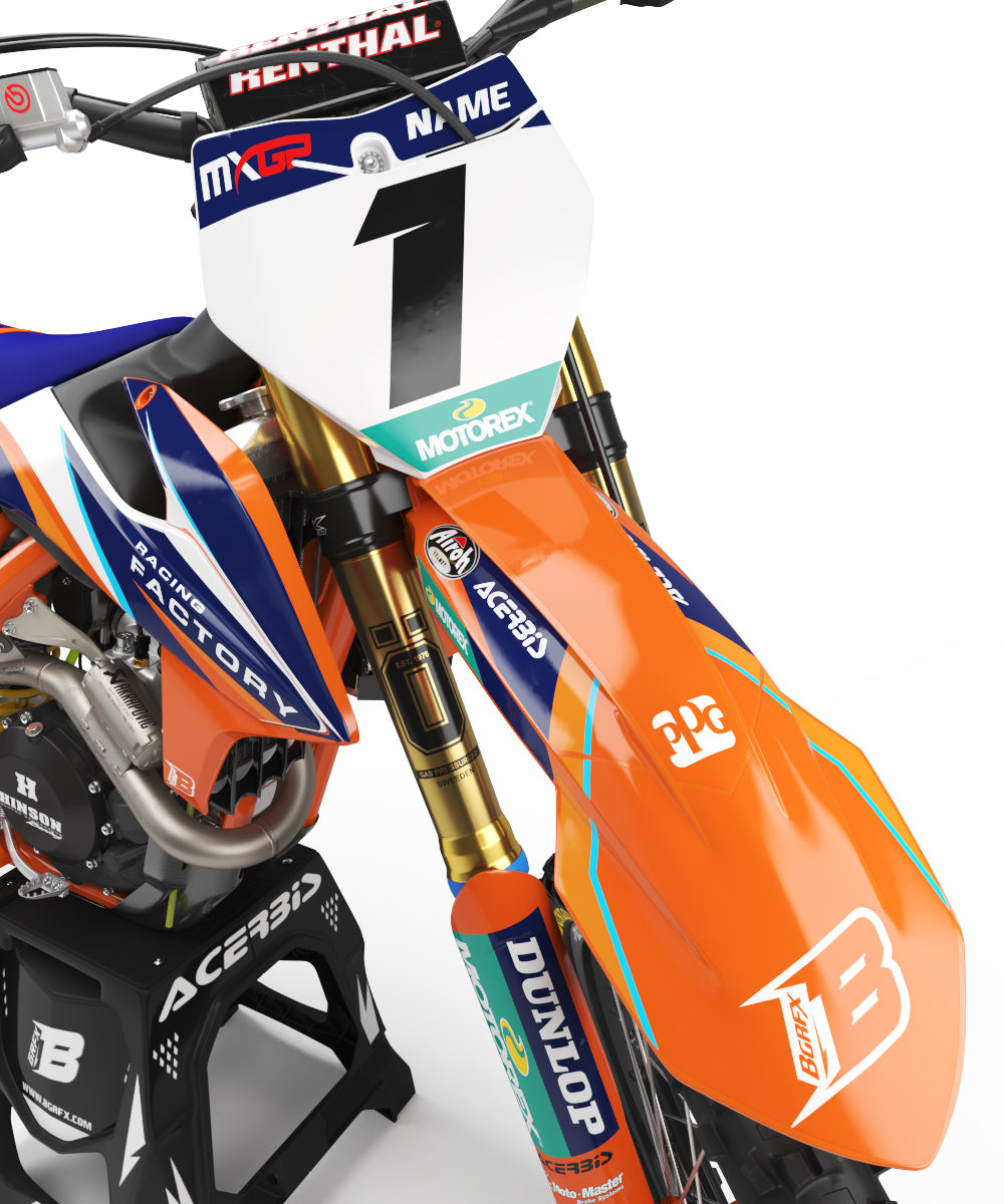 FULL GRAPHICS KIT FOR KTM ''IMPACT EVO'' DESIGN