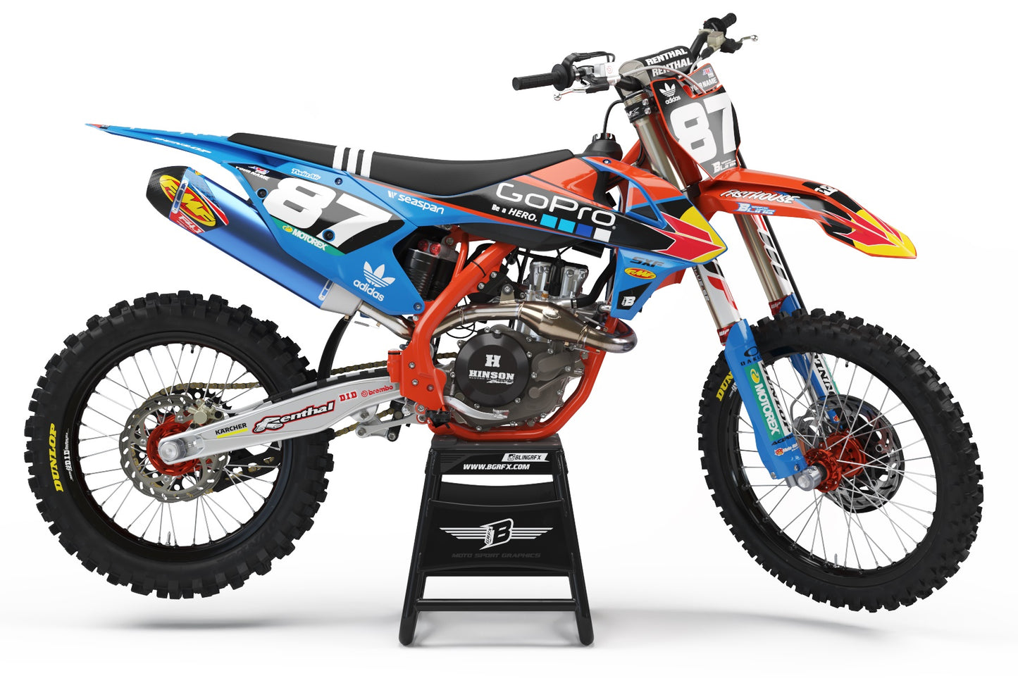 FULL GRAPHICS KIT FOR KTM ''NEPTUNE'' DESIGN