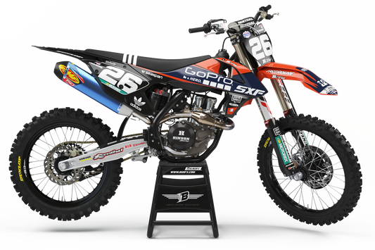 FULL GRAPHICS KIT FOR KTM ''NEPTUNE DARK'' DESIGN