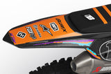 FULL GRAPHICS KIT FOR KTM ''RETRO BLACK'' DESIGN