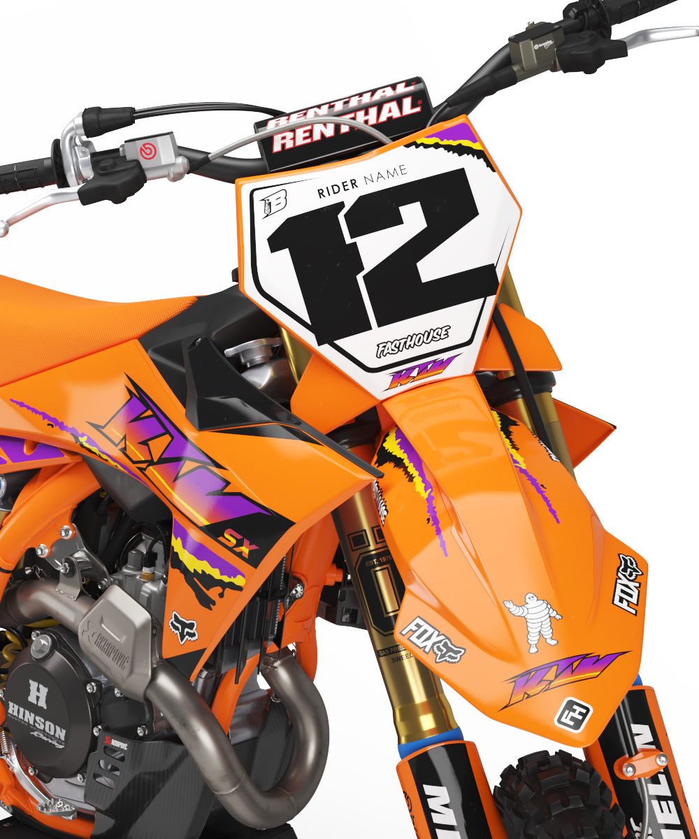 FULL GRAPHICS KIT FOR KTM ''RETRO'' DESIGN