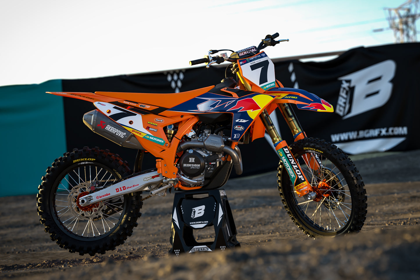 FULL GRAPHICS KIT FOR KTM ''FACTORY 2K22 REPLICA'' DESIGN