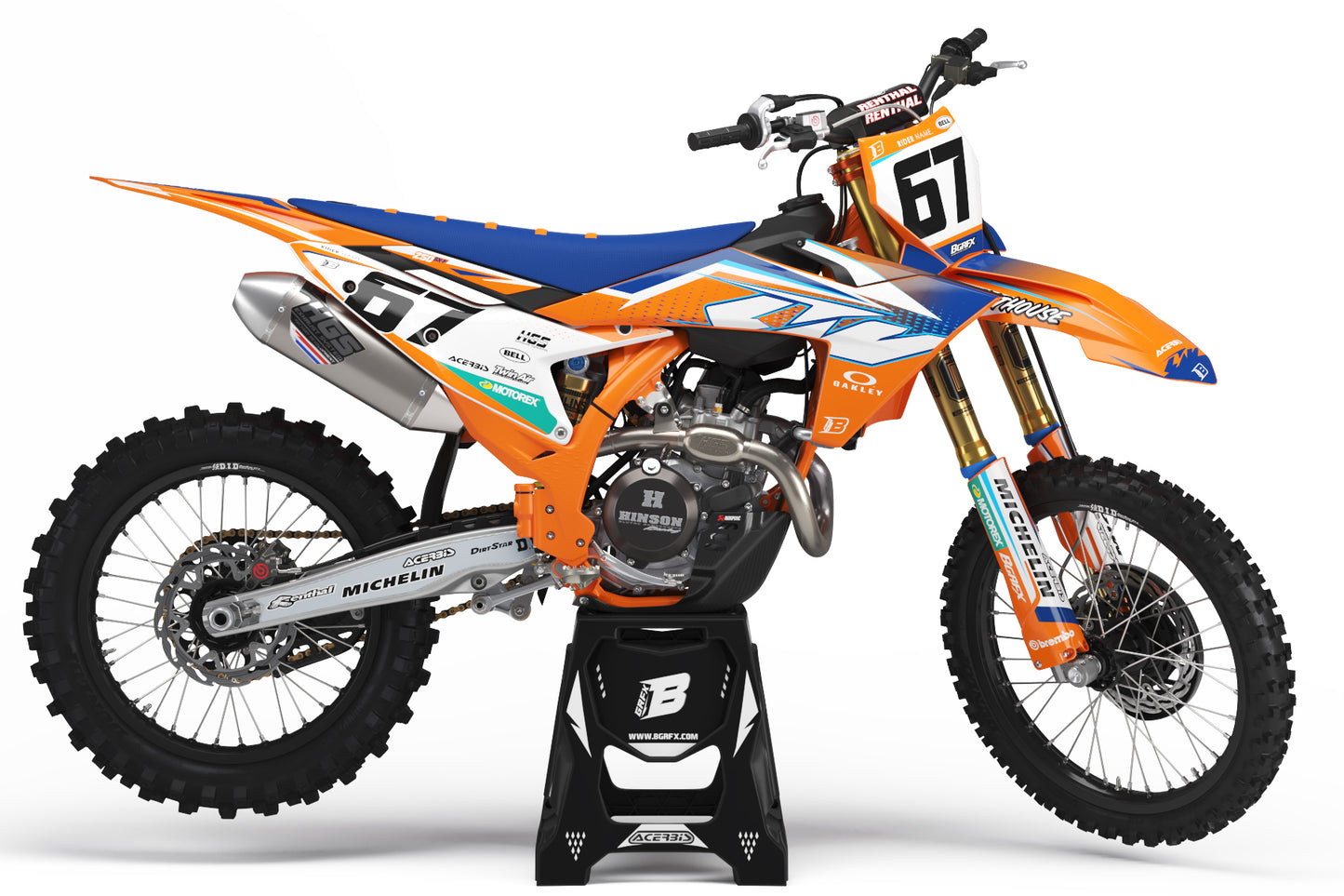 FULL GRAPHICS KIT FOR KTM ''STEALAR'' DESIGN