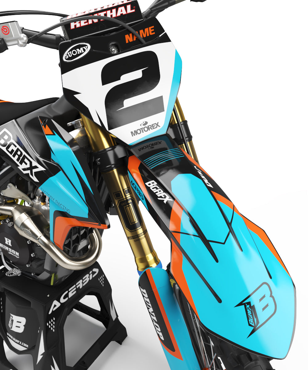 FULL GRAPHICS KIT FOR KTM ''THUNDER'' DESIGN