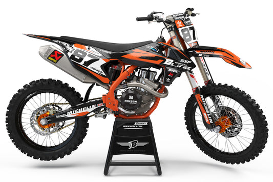 FULL GRAPHICS KIT FOR KTM ''AERODINAMIC'' DESIGN