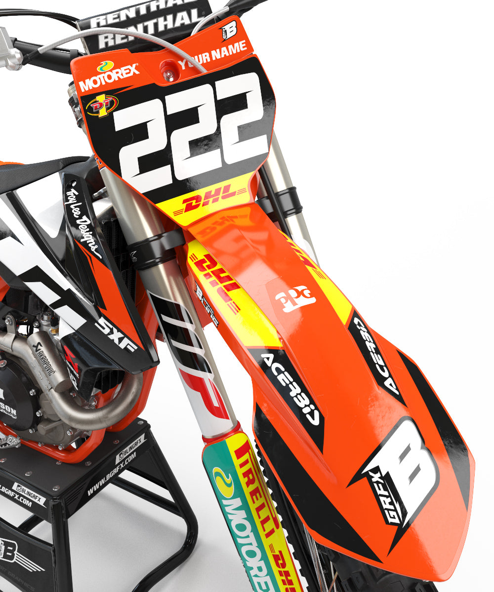 FULL GRAPHICS KIT FOR KTM ''LANDER'' DESIGN