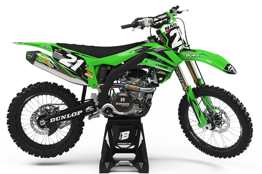 GRAPHICS KIT FOR KAWASAKI ''DIRT'' DESIGN