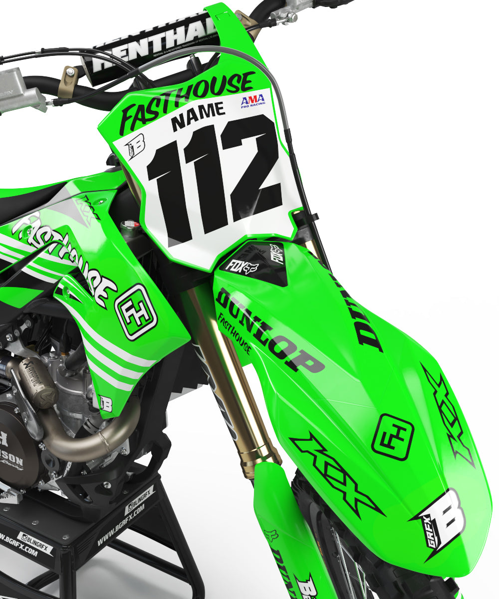 GRAPHICS KIT FOR KAWASAKI ''FINISH'' DESIGN