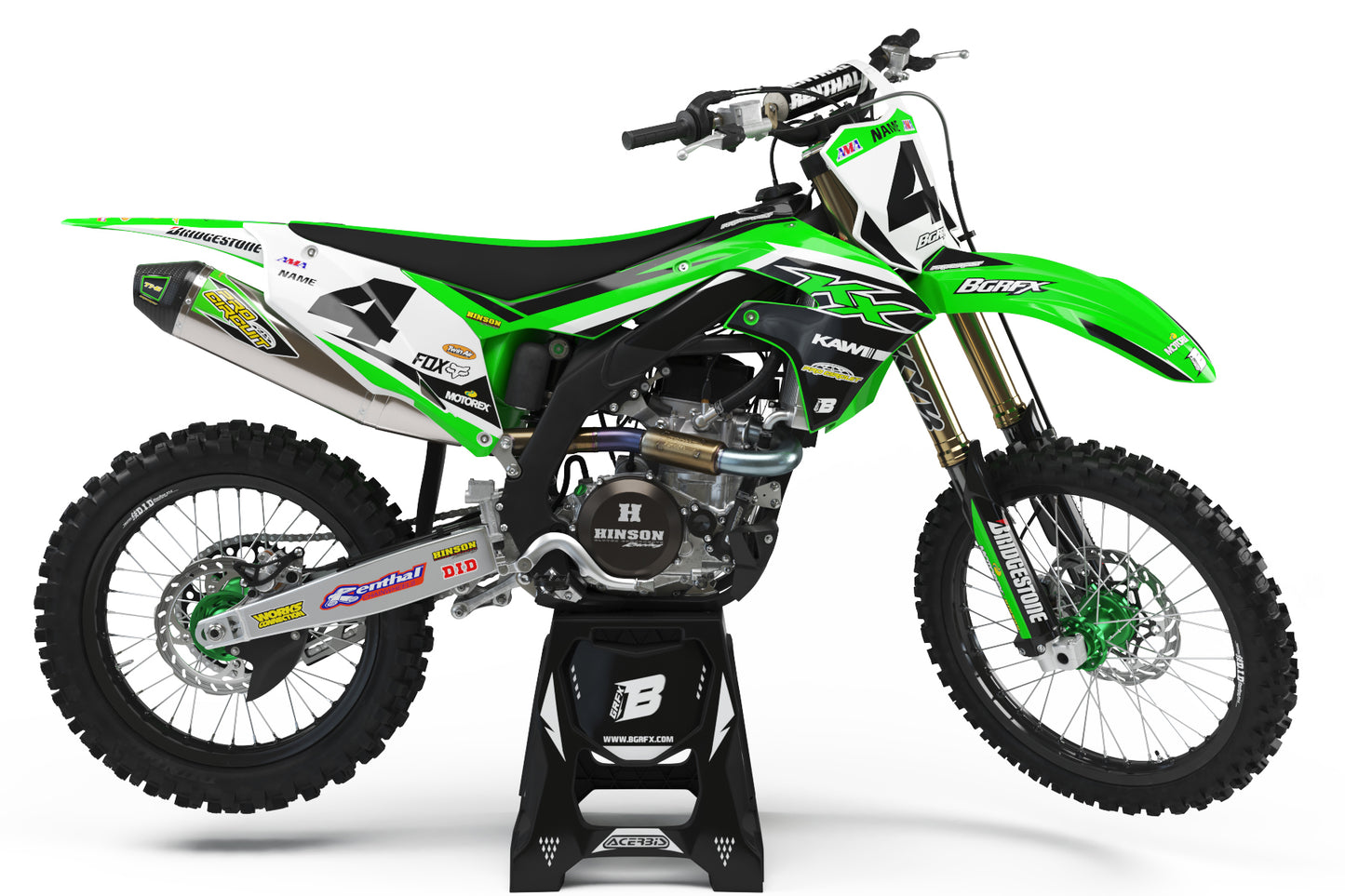 GRAPHICS KIT FOR KAWASAKI ''FUSION'' DESIGN