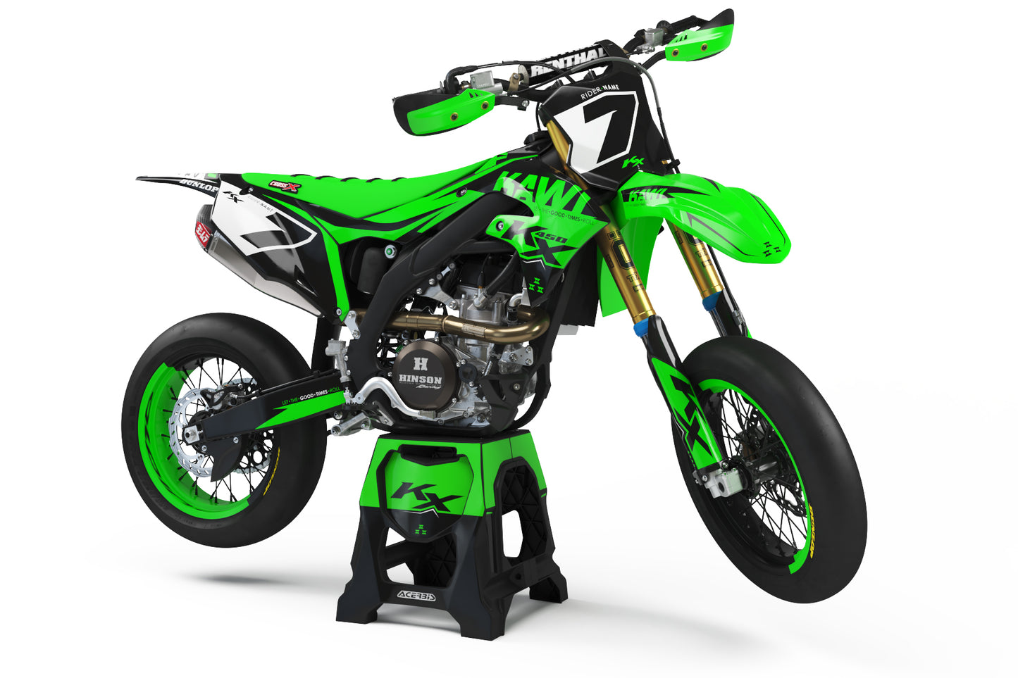 GRAPHICS KIT FOR KAWASAKI ''LEASION'' DESIGN