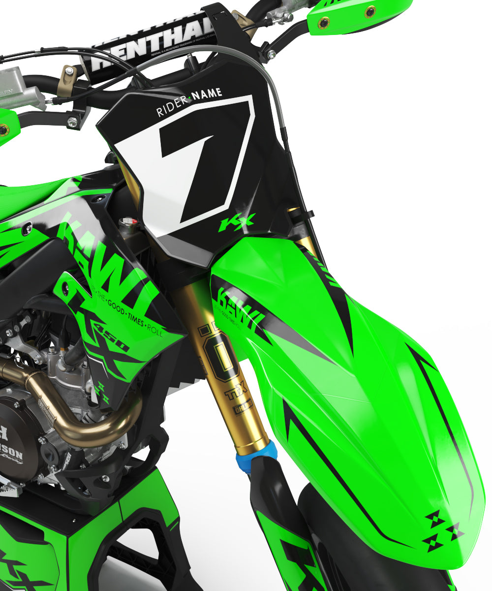 GRAPHICS KIT FOR KAWASAKI ''LEASION'' DESIGN