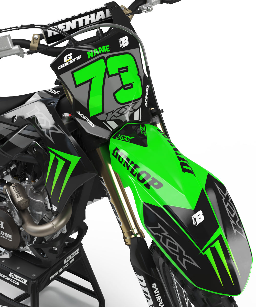 GRAPHICS KIT FOR KAWASAKI ''SHADOW'' DESIGN