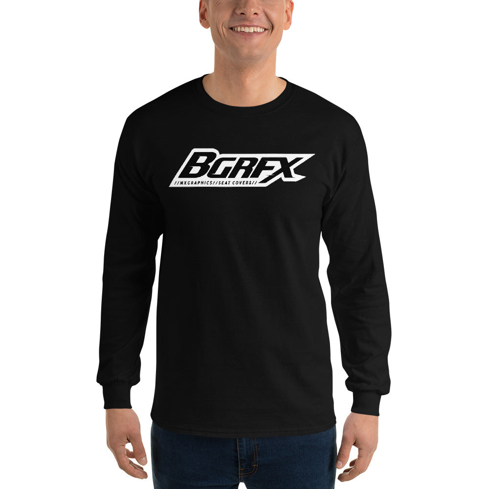 Bgrfx Graphics BGRFX Men’s Long Sleeve Shirt Black – bling graphix