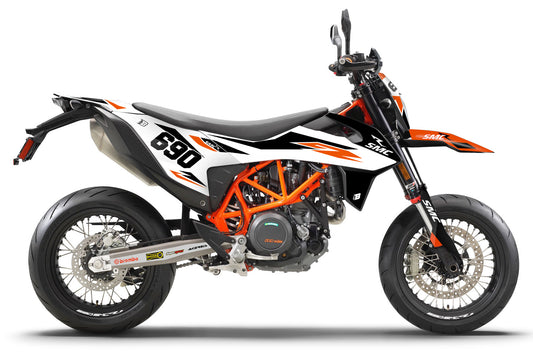 FULL GRAPHICS KIT FOR KTM SMC-R 690 2019-2021 SUPERMOTO ''Original SM'' DESIGN