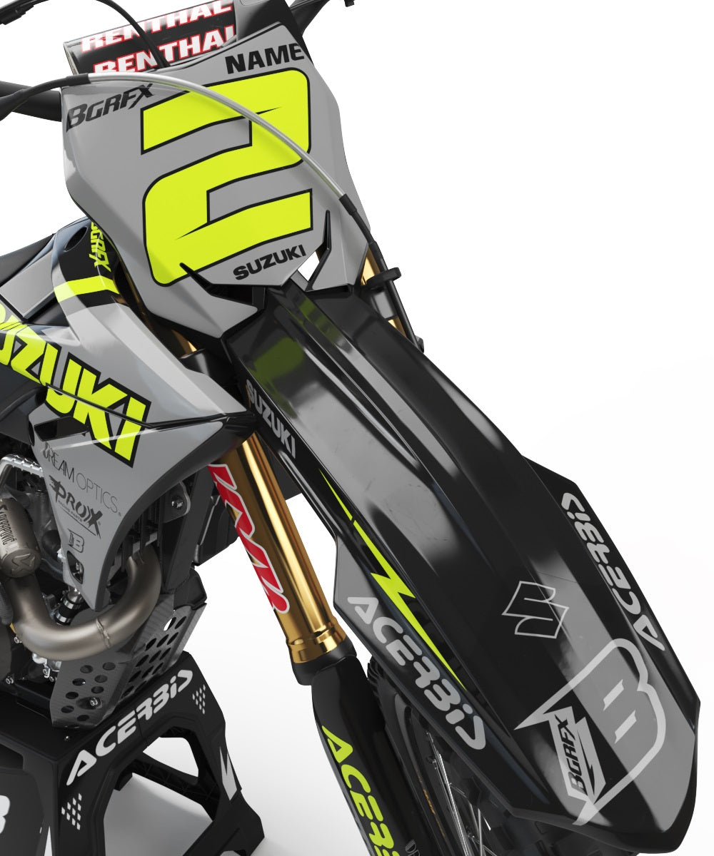 SUZUKI FLUO NEON GRAPHICS KIT ''BASED FLUO'' DESIGN