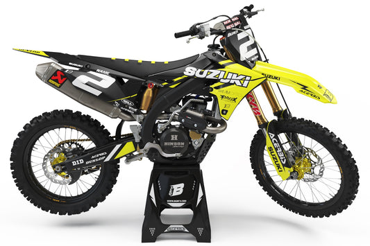 SUZUKI MATT GRAPHICS KIT ''BASED Yellow'' DESIGN