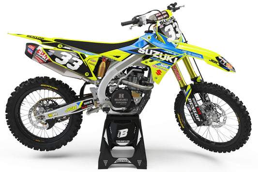 SUZUKI FLUO NEON GRAPHICS KIT ''JGR RACING'' DESIGN