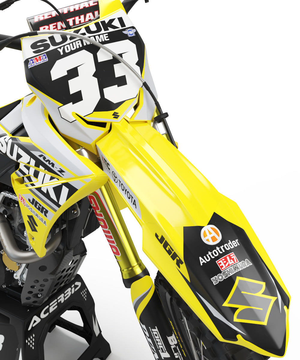 SUZUKI GRAPHICS KIT ''JGR RACING GREY'' DESIGN – bling graphix