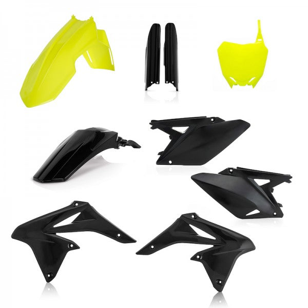 FULL KIT PLASTICS RMZ 250 2010-2018 - FLO YELLOW/BLACK