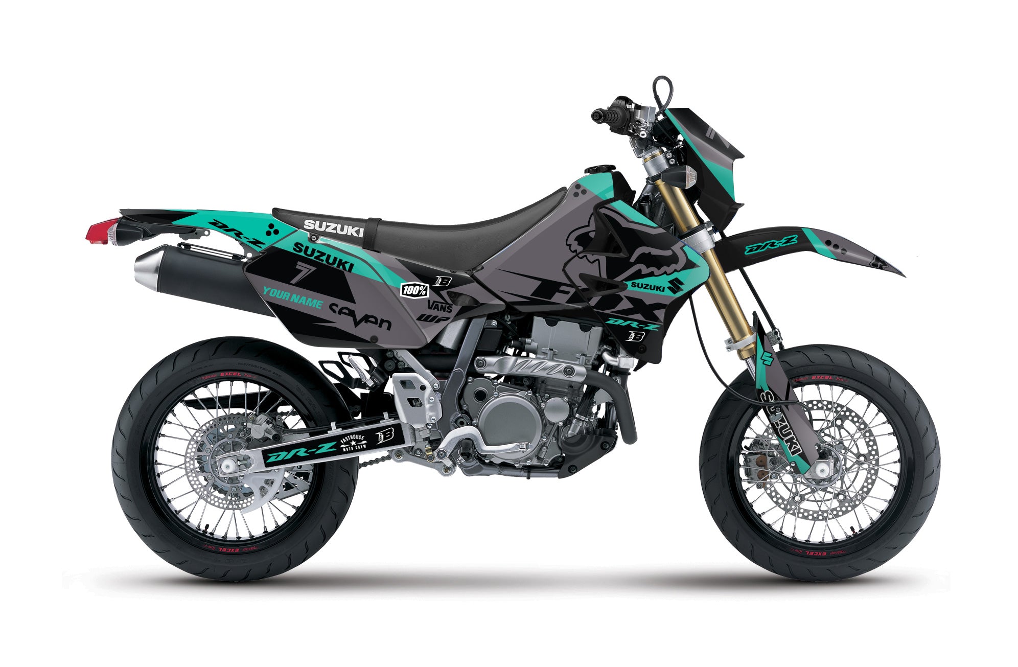 SUZUKI DRZ400 GRAPHICS KIT ''Rappid'' DESIGN – bling graphix