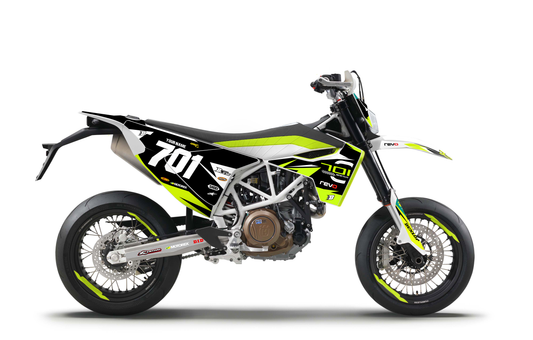 701 FLUO GRAPHICS KIT ''Supermotard'' DESIGN