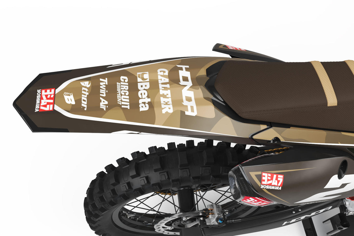 HONDA GRAPHICS KIT IN MATT ''Lightning Braun Camo'' DESIGN