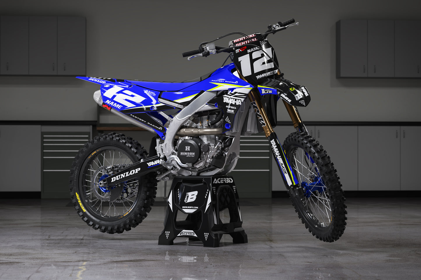 YAMAHA GRAPHICS KIT FLUO ''ATTACK FLUO'' DESIGN