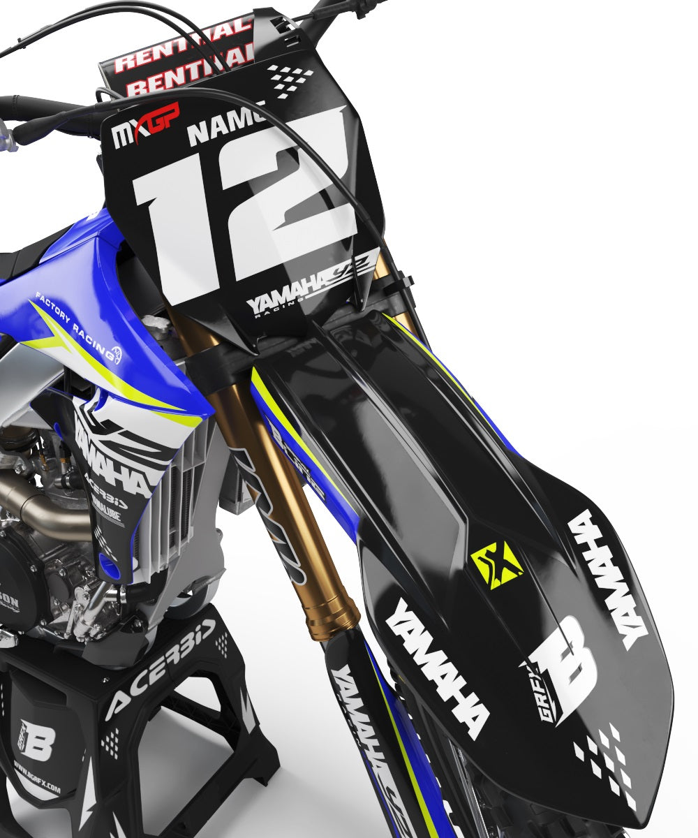 YAMAHA GRAPHICS KIT FLUO ''ATTACK FLUO'' DESIGN