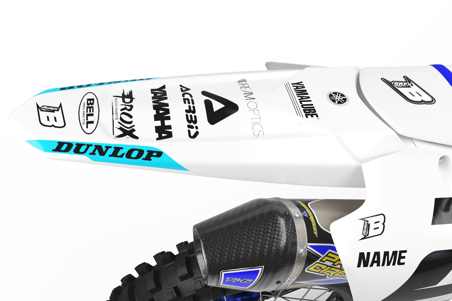 YAMAHA GRAPHICS KIT ''BASED WHITE'' DESIGN