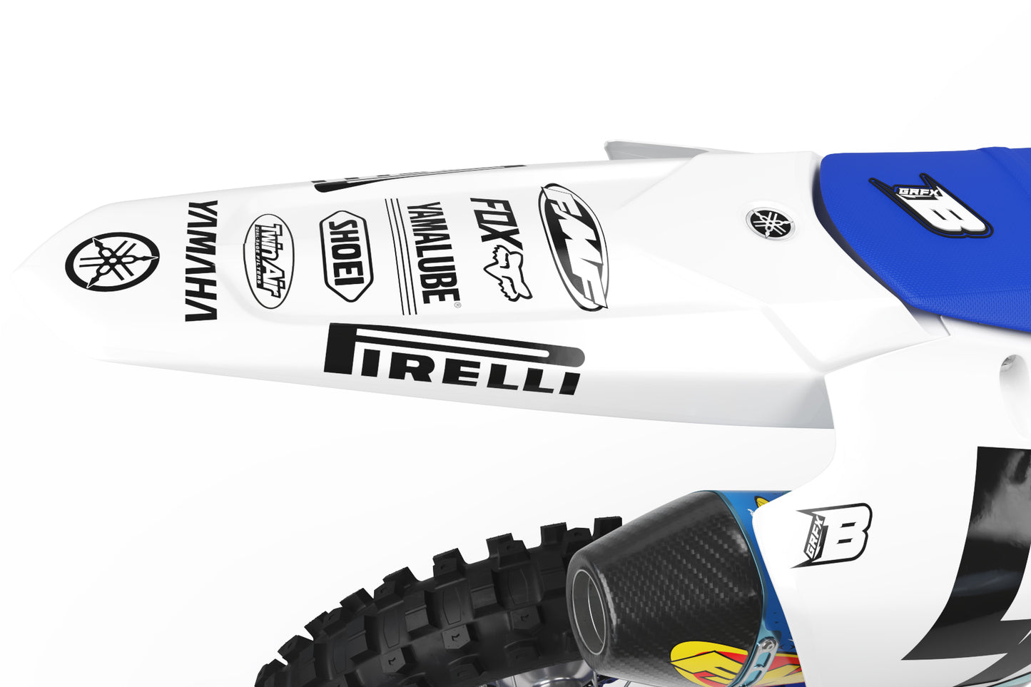 YAMAHA GRAPHICS KIT ''FAVORITE WHITE'' DESIGN