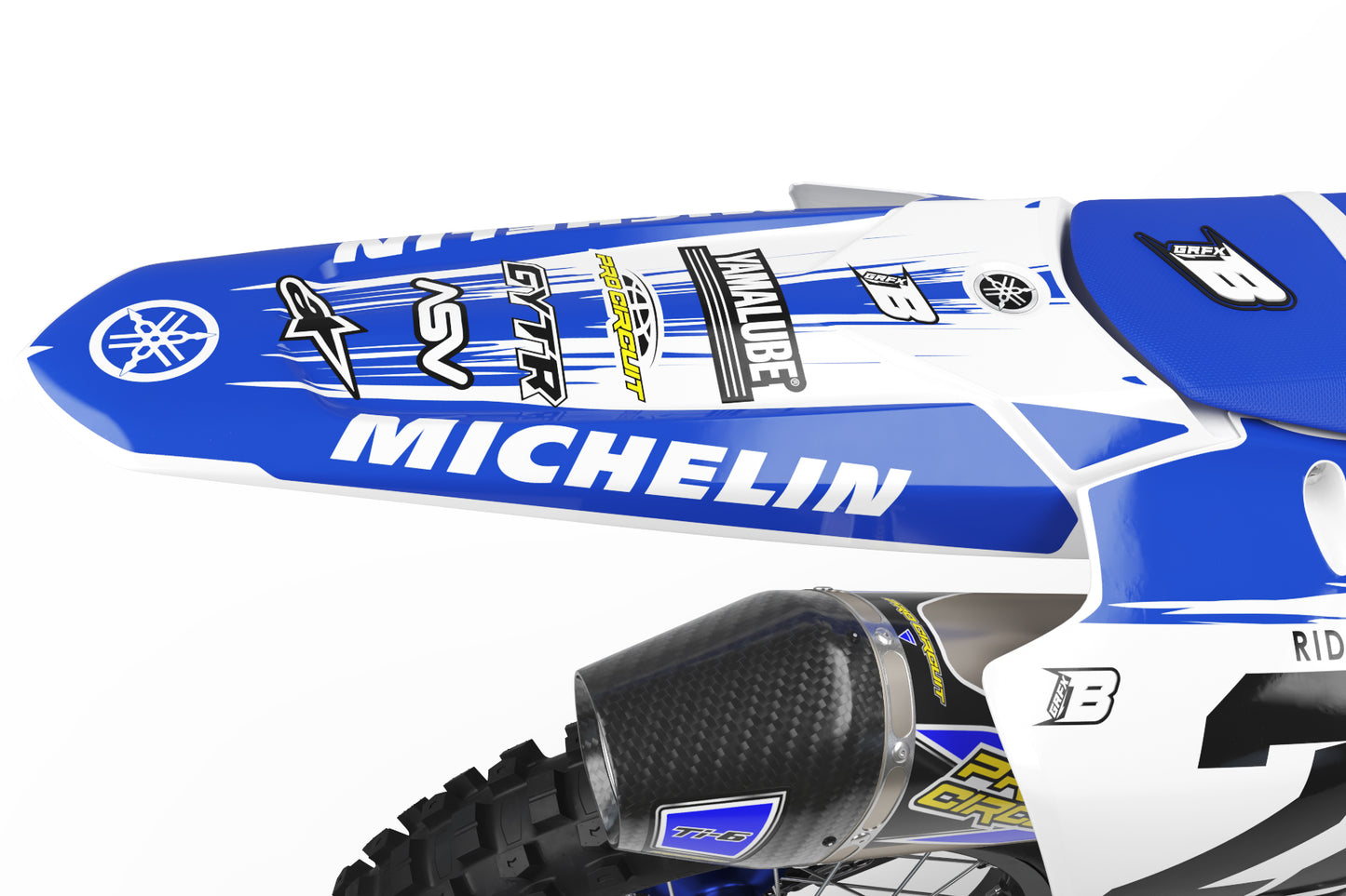 YAMAHA GRAPHICS KIT ''FLASHED'' DESIGN