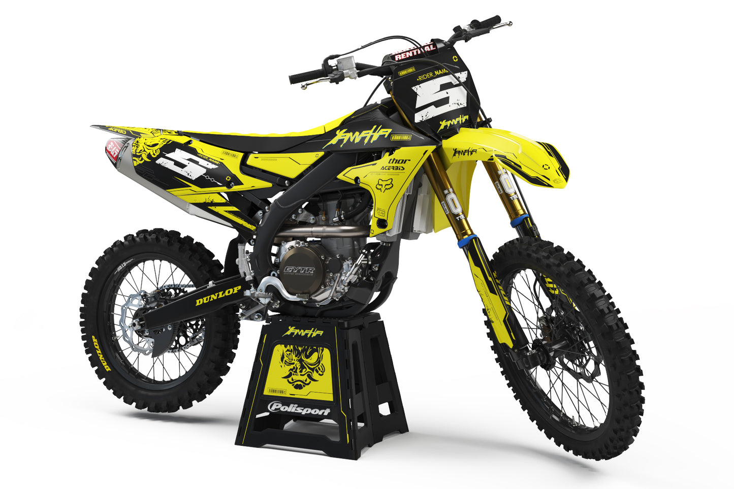 YAMAHA GRAPHICS KIT ''NIGHT YELLOW'' DESIGN