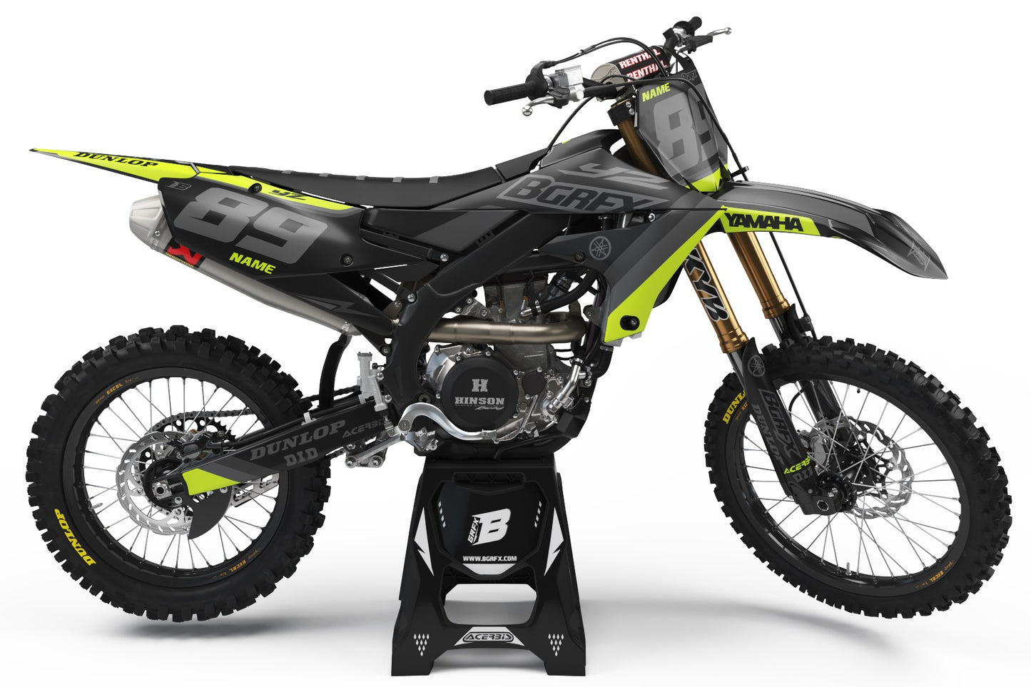 YAMAHA MATT GRAPHICS KIT FLUO ''WAVED FLUO'' DESIGN