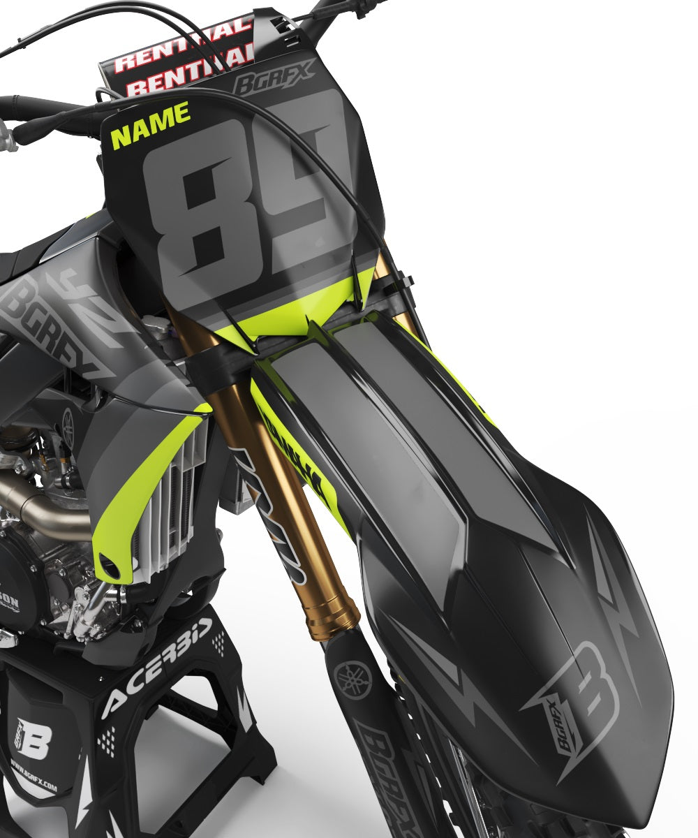 YAMAHA MATT GRAPHICS KIT FLUO ''WAVED FLUO'' DESIGN