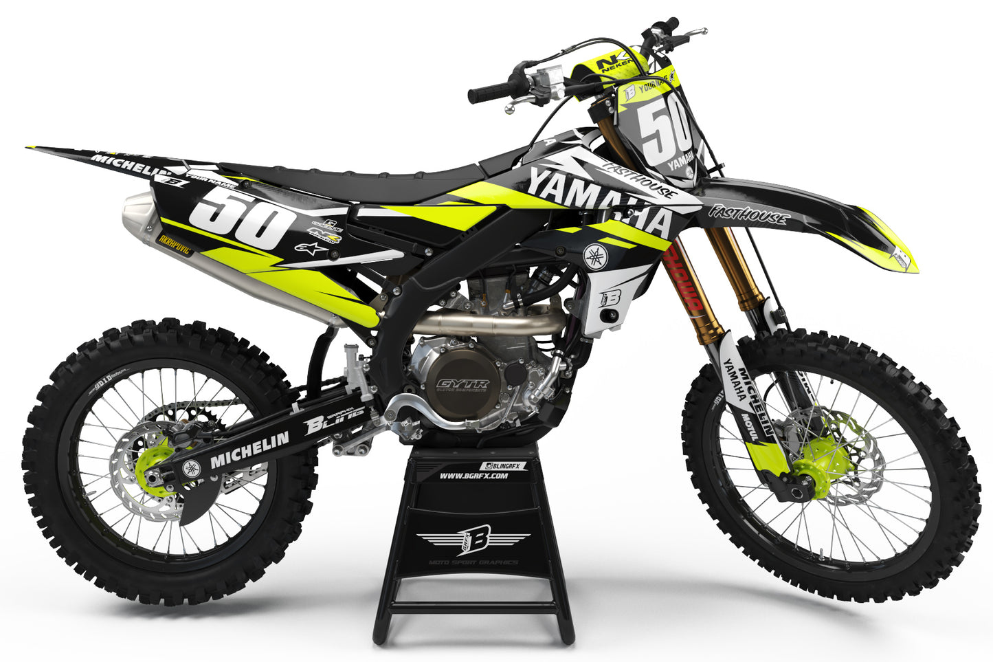 YAMAHA GRAPHICS KIT FLUO ''ACE'' DESIGN