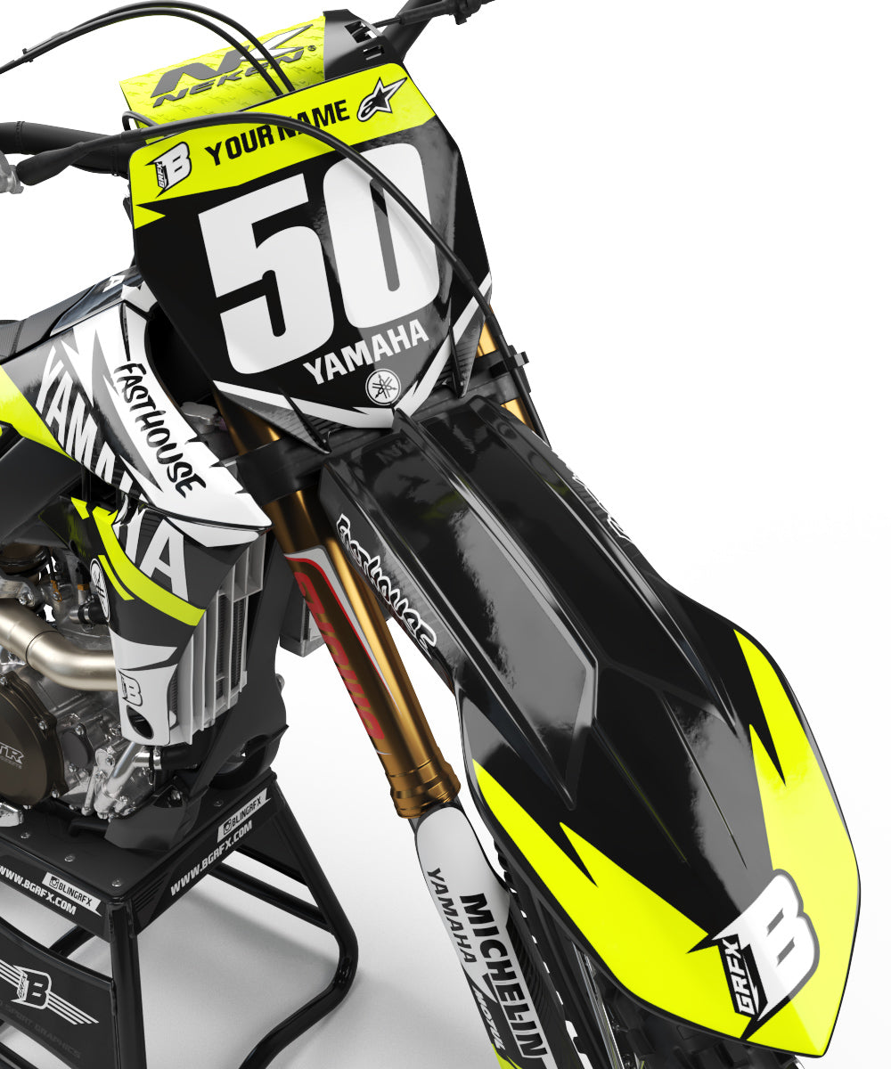 YAMAHA GRAPHICS KIT FLUO ''ACE'' DESIGN